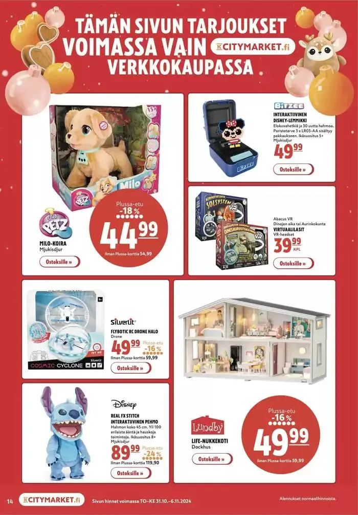 K-citymarket tarjoukset voimassa alkaen 31. lokakuuta - 14. marraskuuta 2024 - Tarjouslehti sivu 5