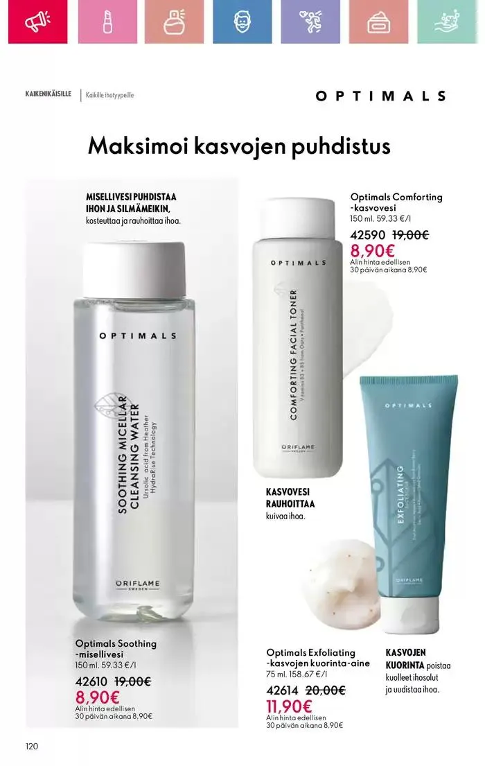 Oriflame tarjoukset voimassa alkaen 9. maaliskuuta - 29. maaliskuuta 2025 - Tarjouslehti sivu 120