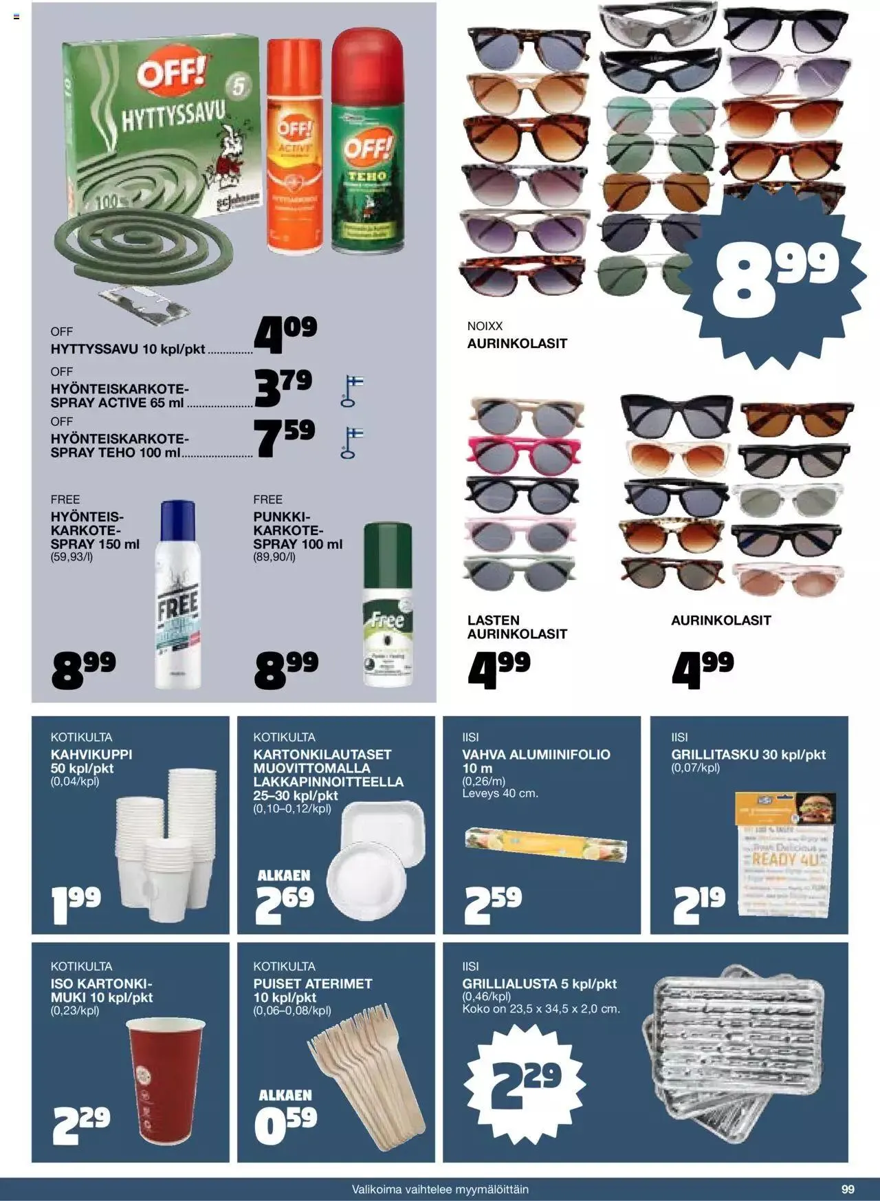 Tokmanni - Kesä 2024 voimassa alkaen 1. huhtikuuta - 31. joulukuuta 2024 - Tarjouslehti sivu 99