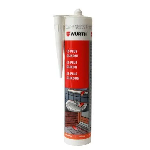 Wurth silikonimassa E6 Plus valkoinen 310ml