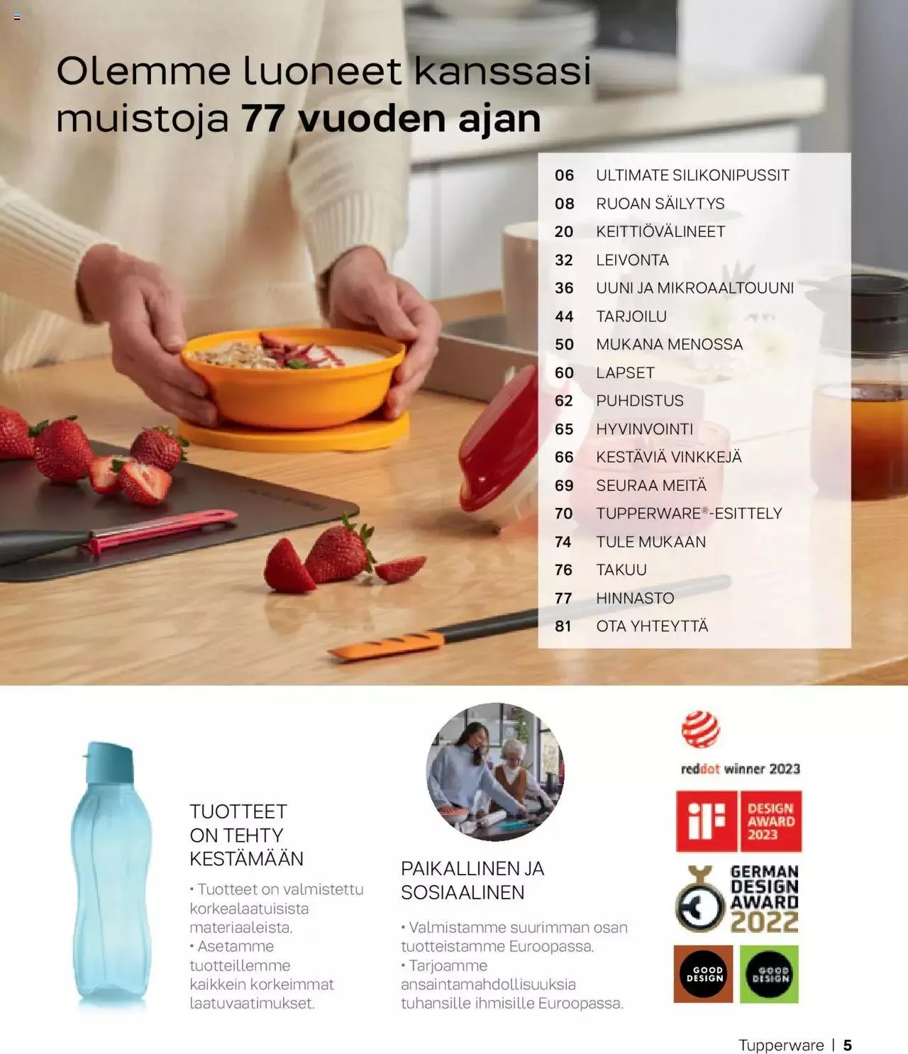 Tupperware tarjoukset Syksy / Talvi 2023-24 voimassa alkaen 29. syyskuuta - 31. joulukuuta 2023 - Tarjouslehti sivu 5