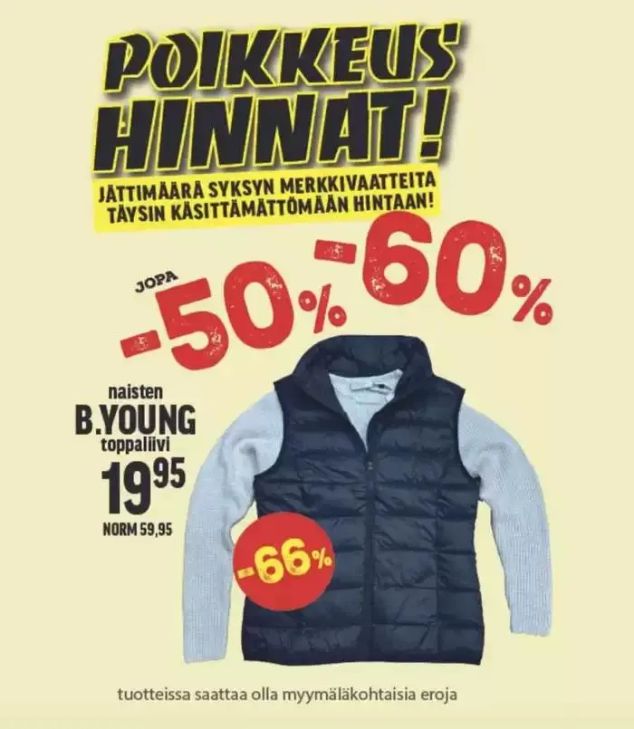  POIKKEUS HINNAT! - 1