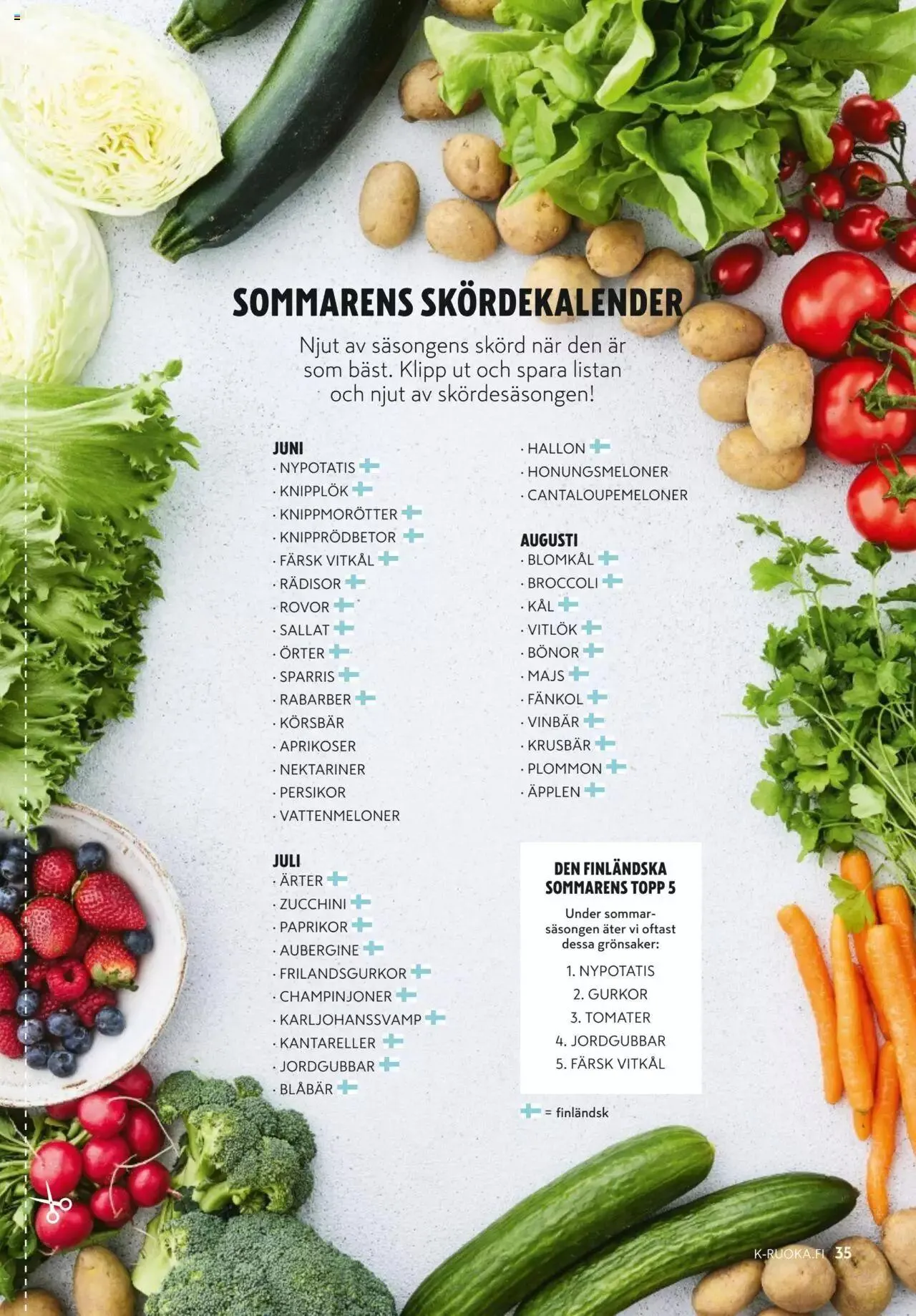 K-Market tarjoukset voimassa alkaen 7. kesäkuuta - 29. elokuuta 2023 - Tarjouslehti sivu 35