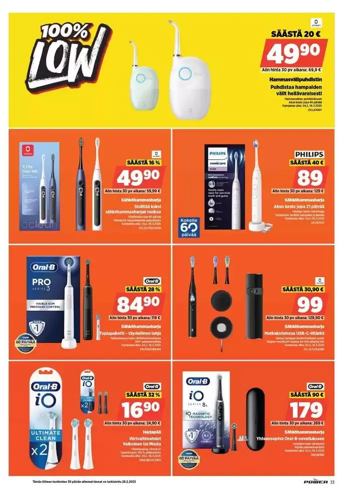 Power tarjoukset voimassa alkaen 30. joulukuuta - 16. maaliskuuta 2025 - Tarjouslehti sivu 37