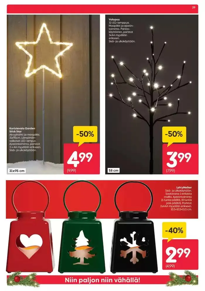 Black week voimassa alkaen 26. marraskuuta - 1. joulukuuta 2024 - Tarjouslehti sivu 29