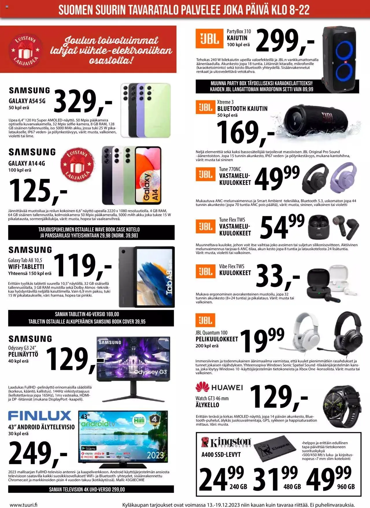Tuuri tarjoukset voimassa alkaen 13. joulukuuta - 19. joulukuuta 2023 - Tarjouslehti sivu 5