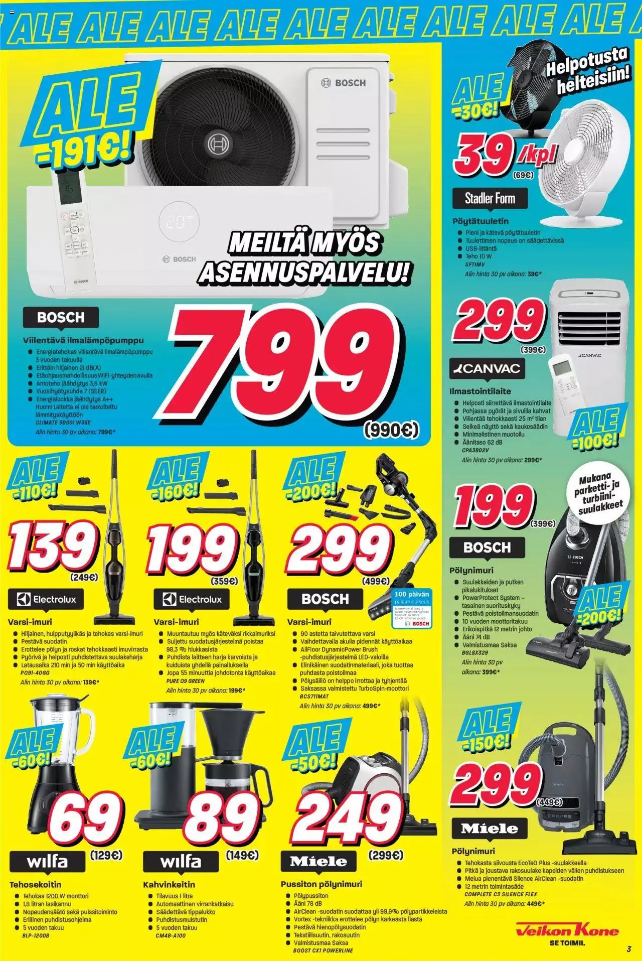 Veikon Kone tarjoukset voimassa alkaen 15. heinäkuuta - 31. joulukuuta 2023 - Tarjouslehti sivu 3