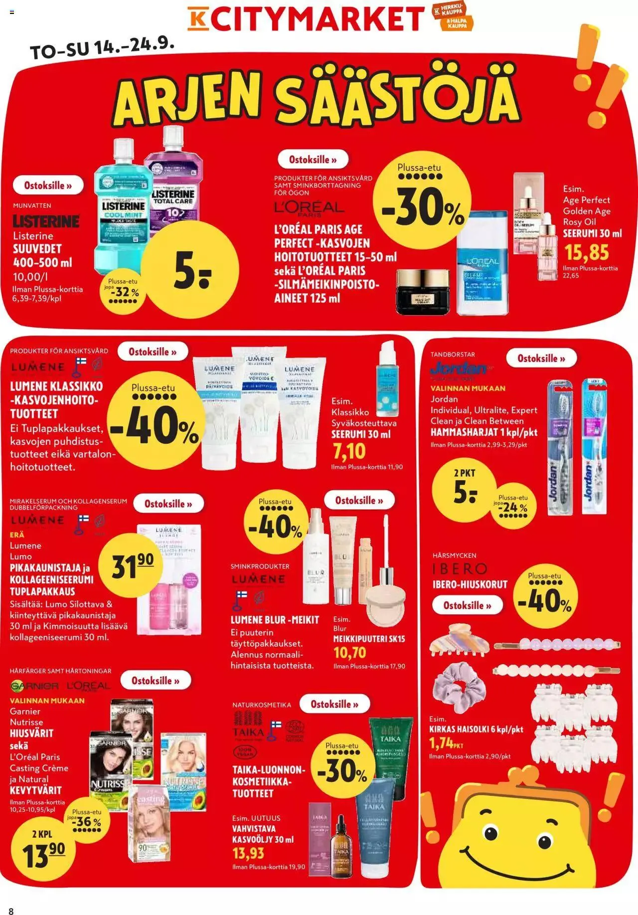 K-Citymarket - Tarjoukset voimassa alkaen 14. syyskuuta - 24. syyskuuta 2023 - Tarjouslehti sivu 8