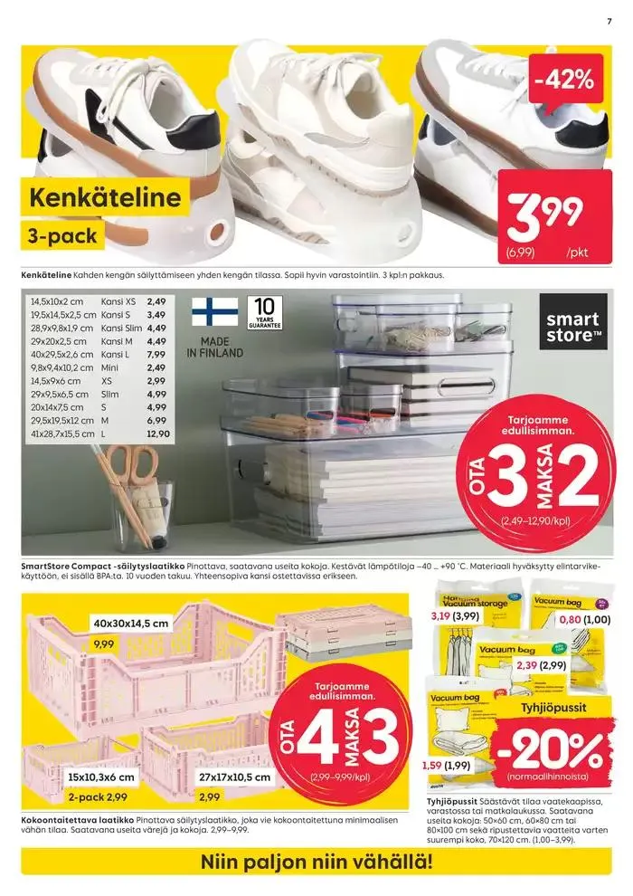 Rusta tarjoukset voimassa alkaen 16. maaliskuuta - 16. maaliskuuta 2025 - Tarjouslehti sivu 7