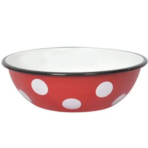 Emali kulho, 2,5 l, herneitä