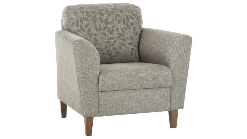 Unico ELLA-nojatuoli, Manhattan/Saskia-kangas 893/946 (vaaleanruskea)