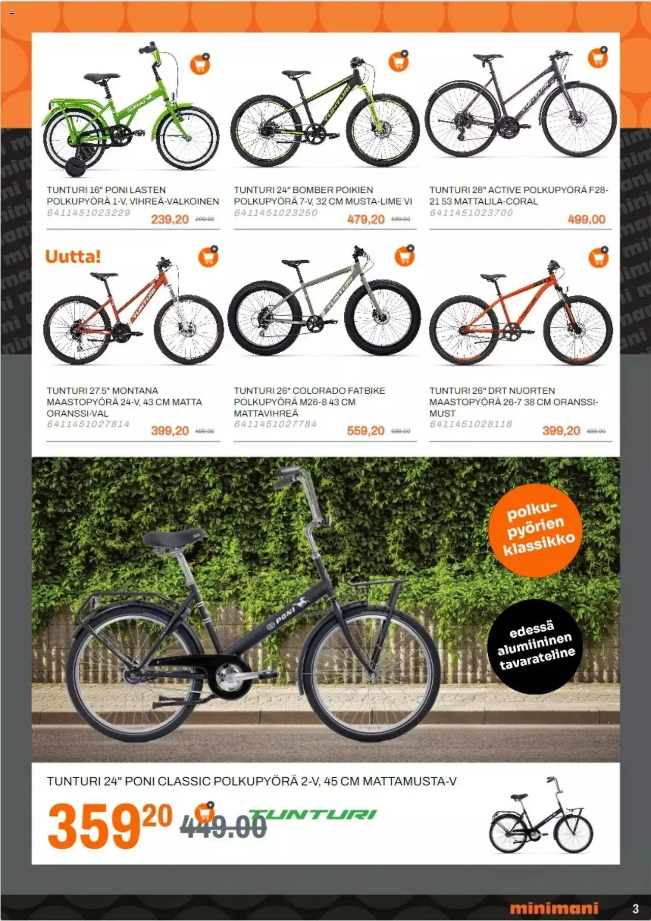 Minimani - Pyöräilykuvasto voimassa alkaen 28. elokuuta - 31. joulukuuta 2023 - Tarjouslehti sivu 3
