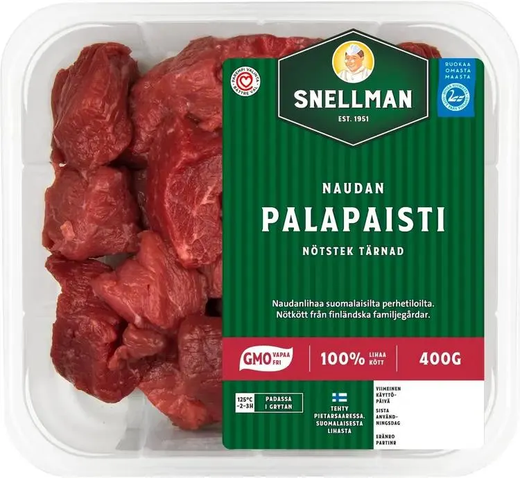 Snellman Naudan palapaisti 400g