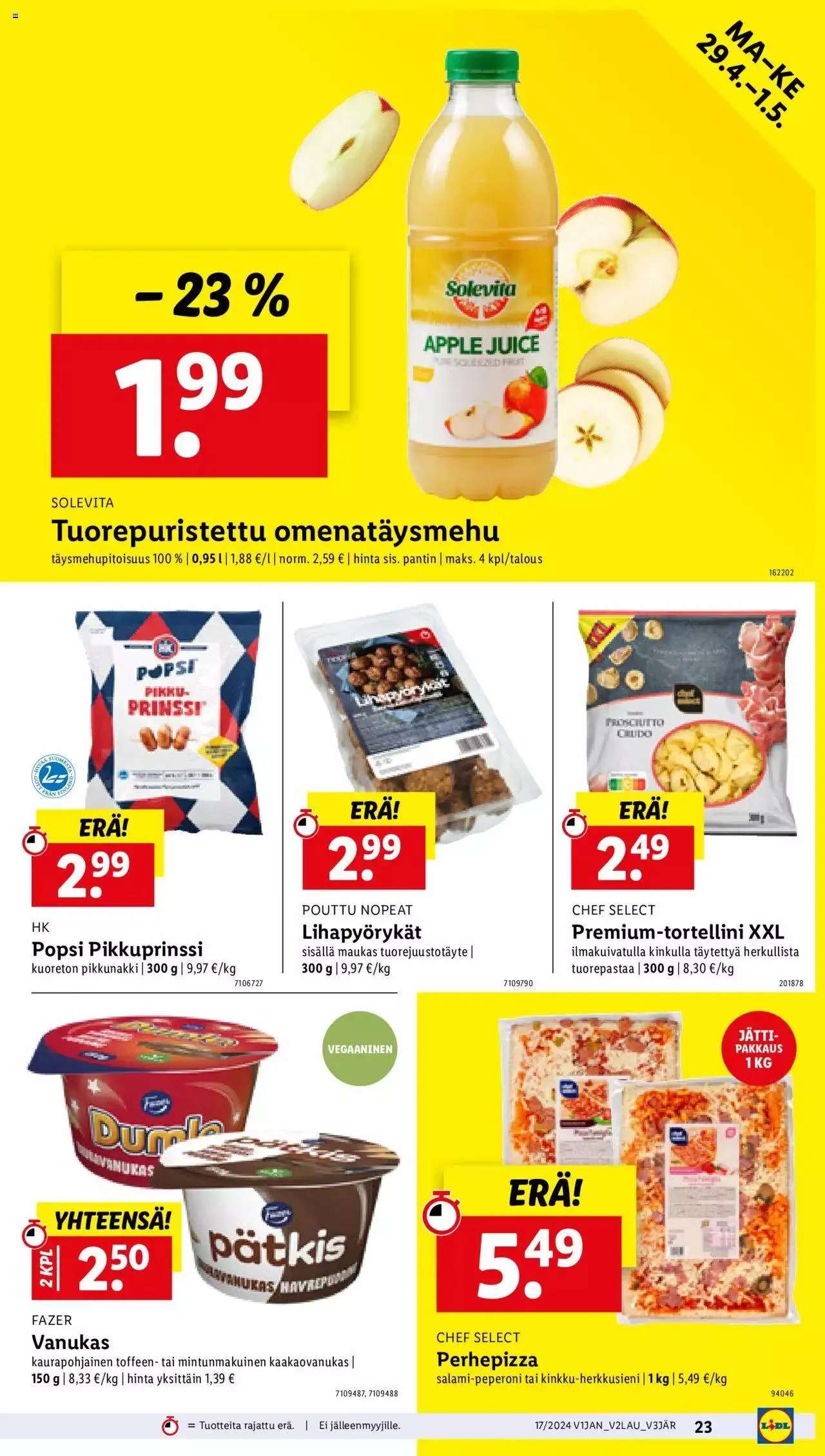 Lidl tarjoukset voimassa alkaen 25. huhtikuuta - 1. toukokuuta 2024 - Tarjouslehti sivu 27