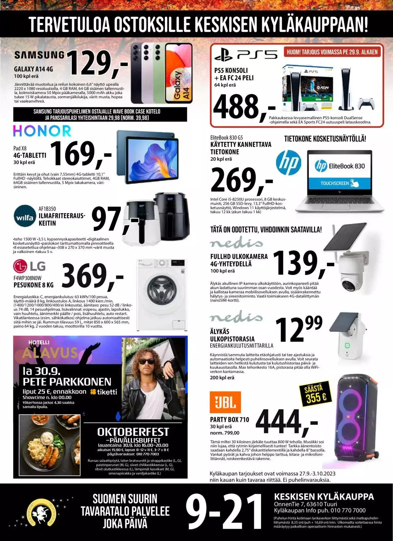 Tuuri tarjoukset voimassa alkaen 27. syyskuuta - 3. lokakuuta 2023 - Tarjouslehti sivu 1
