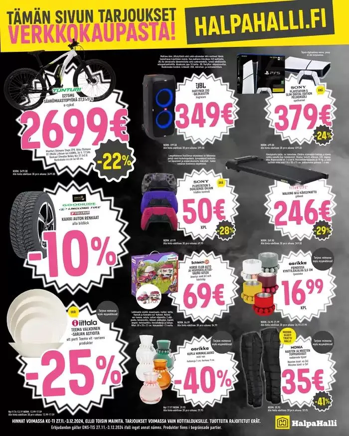 HalpaHalli tarjoukset voimassa alkaen 26. marraskuuta - 10. joulukuuta 2024 - Tarjouslehti sivu 13