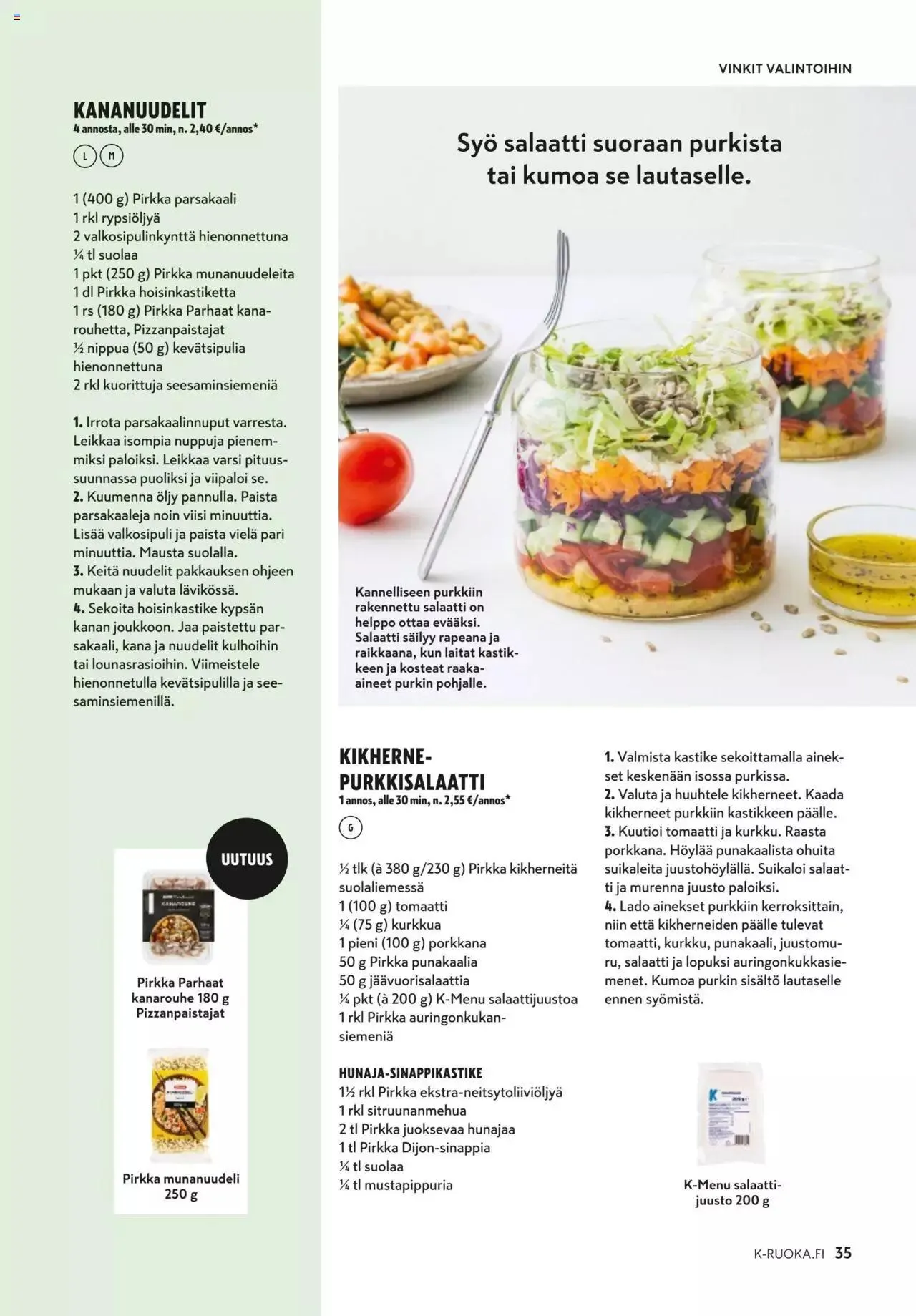 K-Market tarjoukset K-Ruoka 9/2023 voimassa alkaen 30. elokuuta - 3. lokakuuta 2023 - Tarjouslehti sivu 35