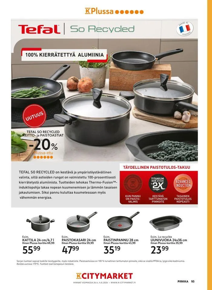 Pirkka 5/2024 voimassa alkaen 24. huhtikuuta - 31. toukokuuta 2024 - Tarjouslehti sivu 100