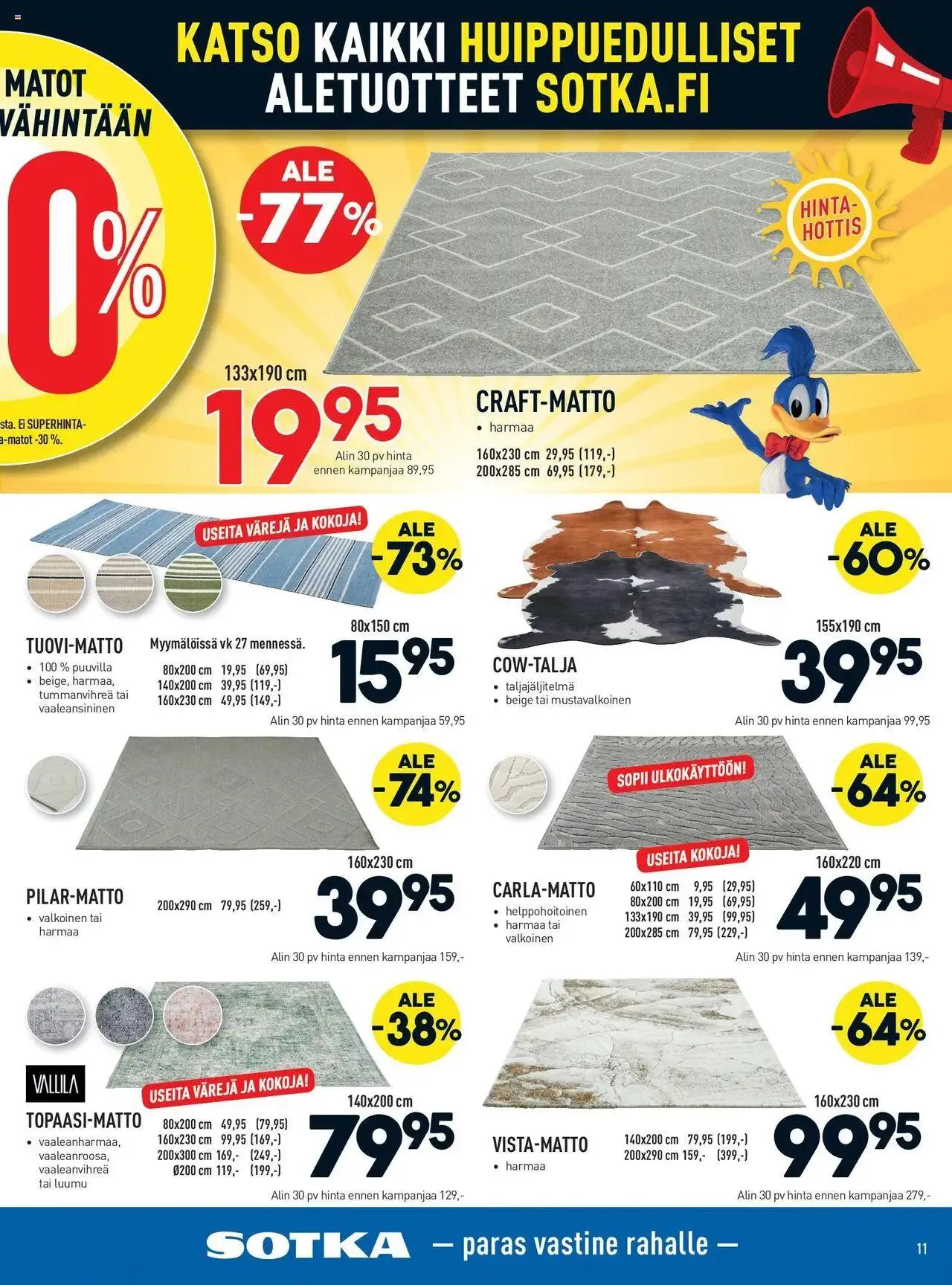 Sotka tarjoukset voimassa alkaen 17. heinäkuuta - 31. joulukuuta 2024 - Tarjouslehti sivu 11
