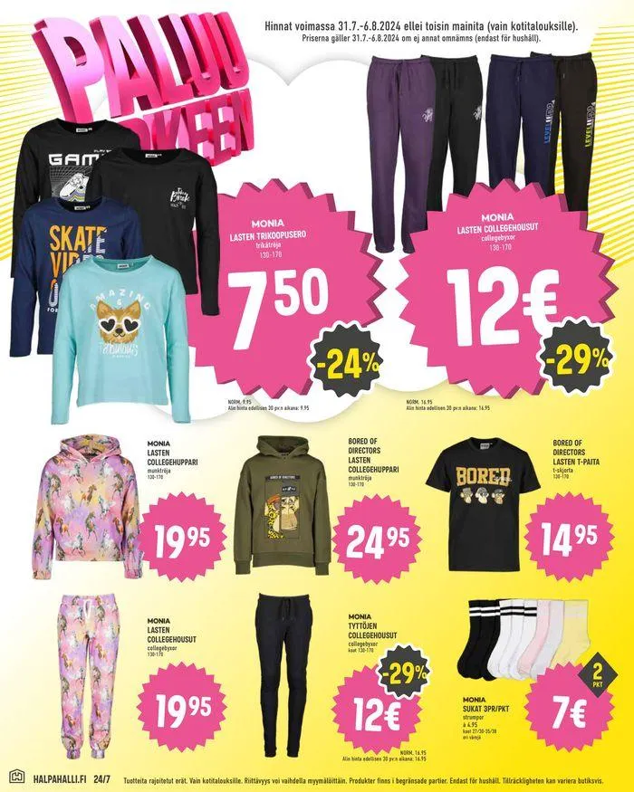 Paluu arkeen voimassa alkaen 31. heinäkuuta - 6. elokuuta 2024 - Tarjouslehti sivu 10