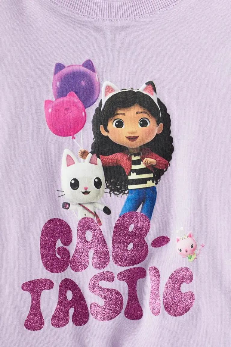 Kuvallinen puuvillapusero