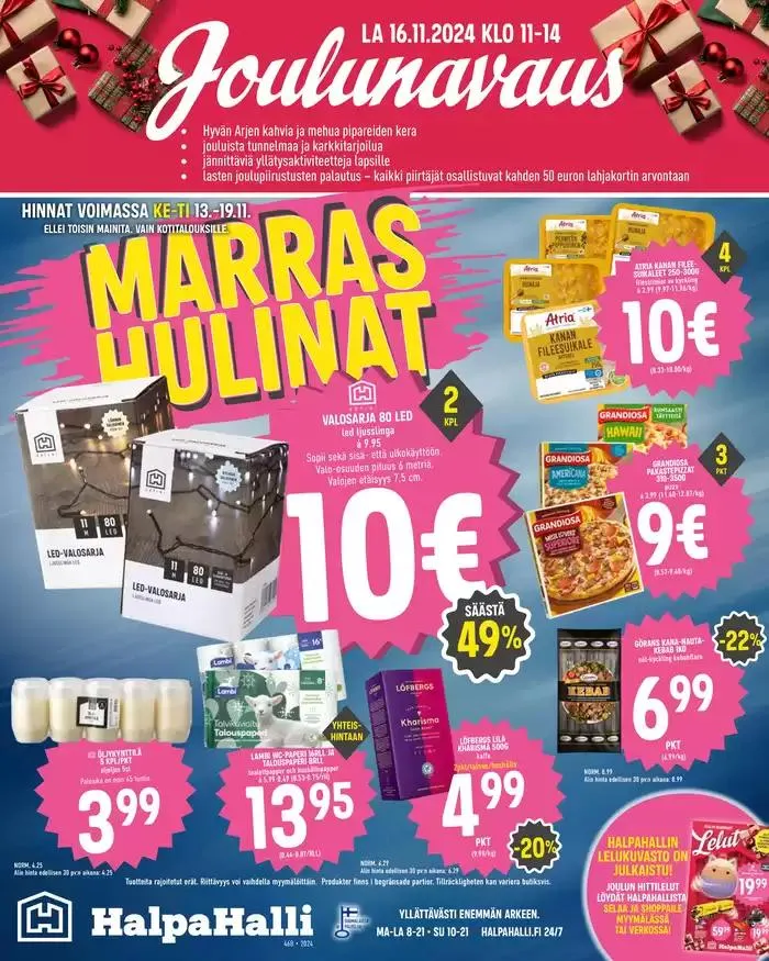 HalpaHalli tarjoukset - 1