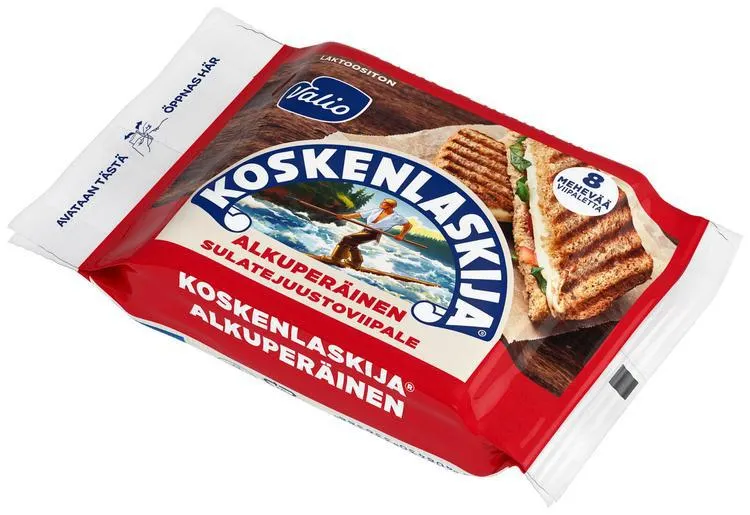 Valio Koskenlaskija® e200 g alkuperäinen sulatejuustoviipale laktoositon