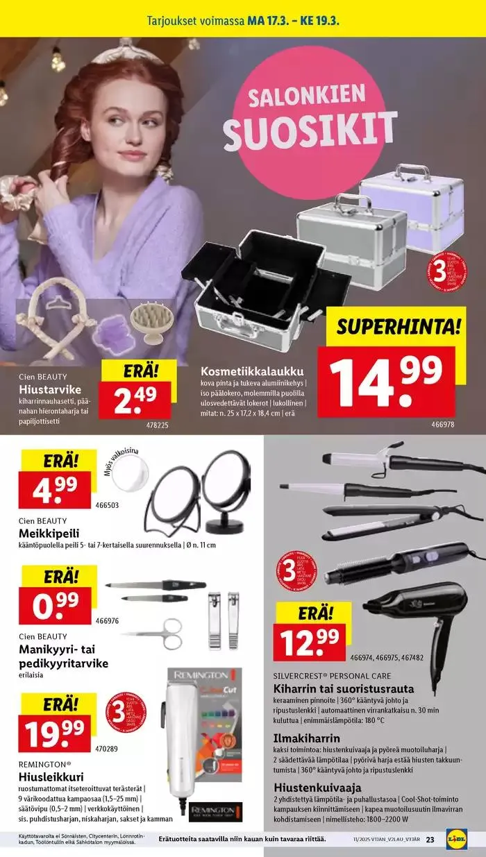 Lidl tarjoukset voimassa alkaen 10. maaliskuuta - 19. maaliskuuta 2025 - Tarjouslehti sivu 29
