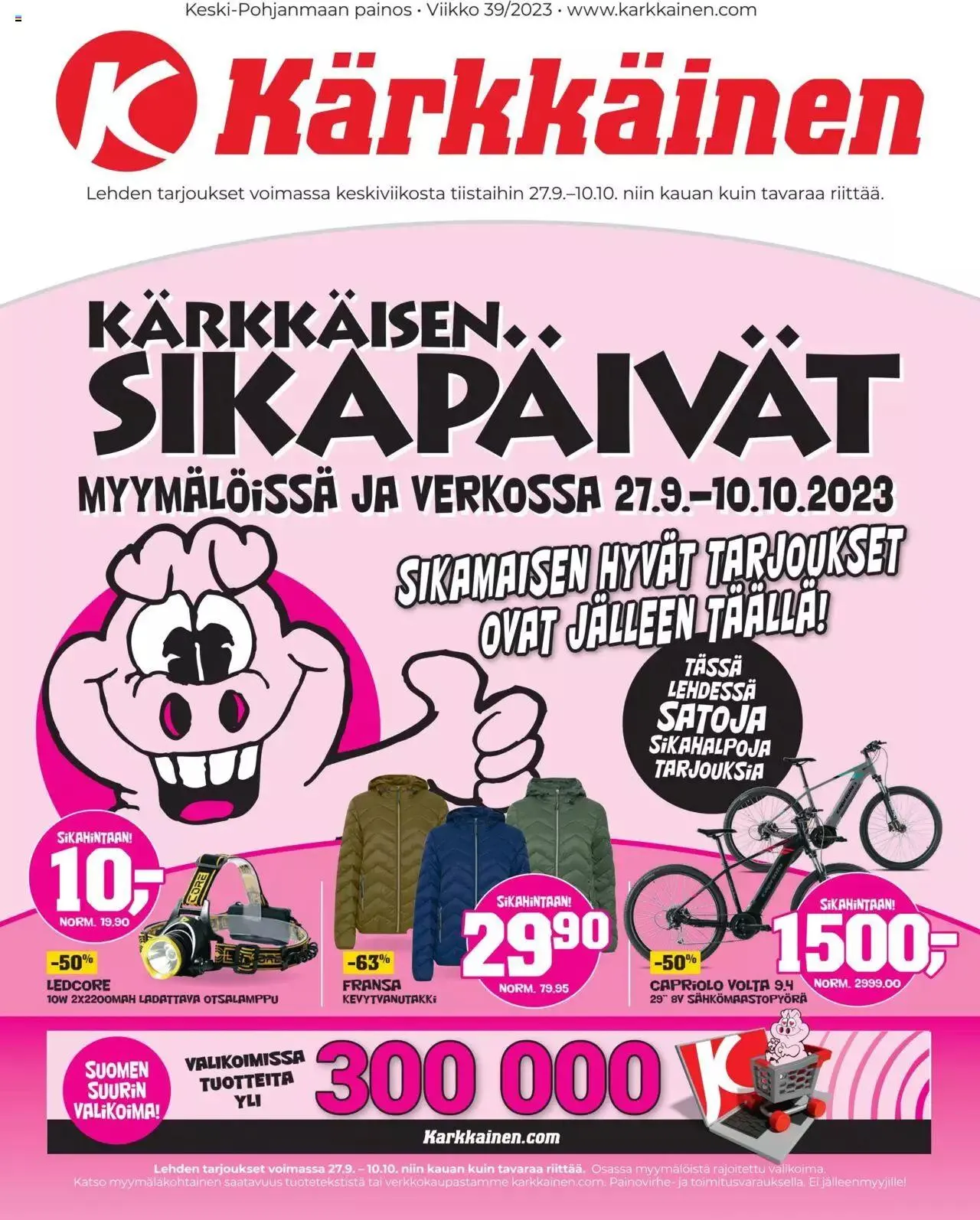 Kärkkäinen - Tarjoukset Keski-Suomen painos voimassa alkaen 27. syyskuuta - 10. lokakuuta 2023 - Tarjouslehti sivu 1