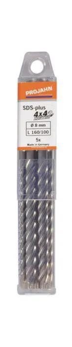 Poranterä Projahn SDS-Plus 8 x 160 mm Zentro 5 kpl