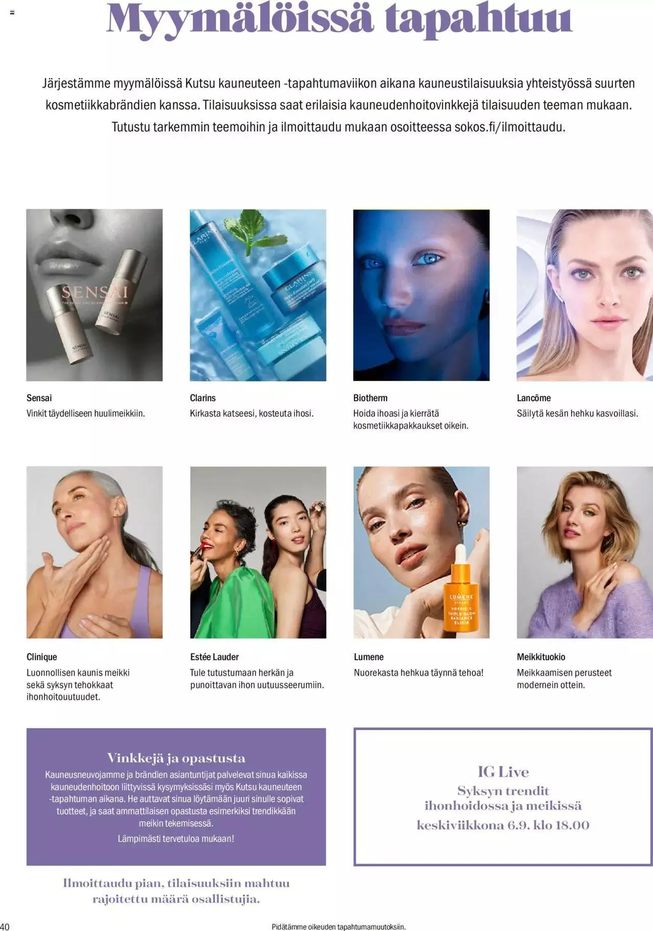 Sokos tarjoukset voimassa alkaen 4. syyskuuta - 8. lokakuuta 2023 - Tarjouslehti sivu 40