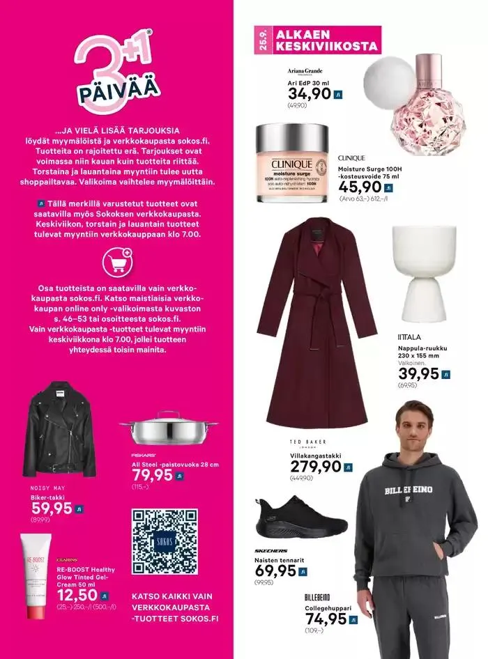 Sokos 3plus1-kuvasto syksy 2024 voimassa alkaen 25. syyskuuta - 9. lokakuuta 2024 - Tarjouslehti sivu 2