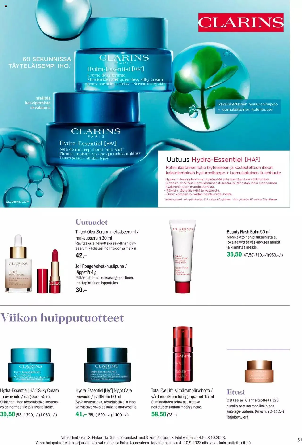 Sokos tarjoukset voimassa alkaen 4. syyskuuta - 8. lokakuuta 2023 - Tarjouslehti sivu 51