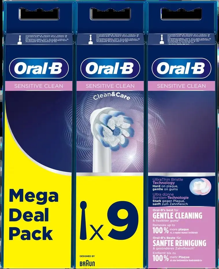 Oral-B Sensitive Clean -Vaihtoharja, 9 Kpl