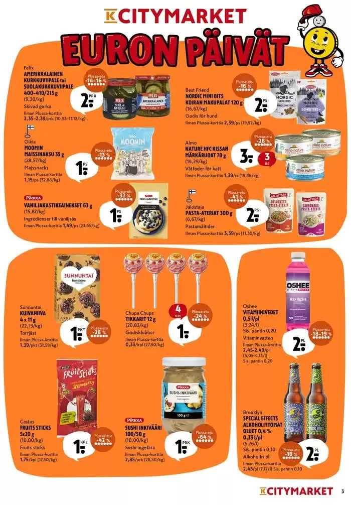 K-citymarket tarjoukset voimassa alkaen 30. syyskuuta - 14. lokakuuta 2024 - Tarjouslehti sivu 3