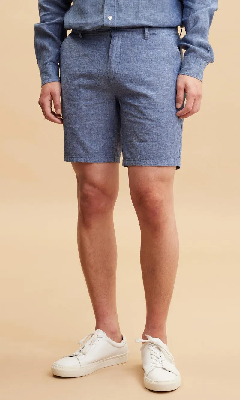 Chinoshorts i linblanding