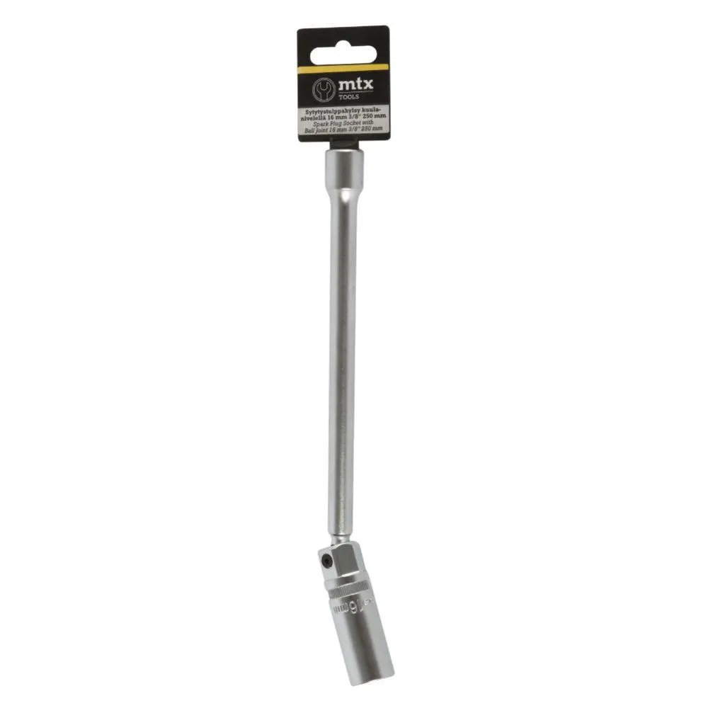 MTX Tools kuulanivelöity sytytystulppahylsy 250 mm 16 mm 3/8"