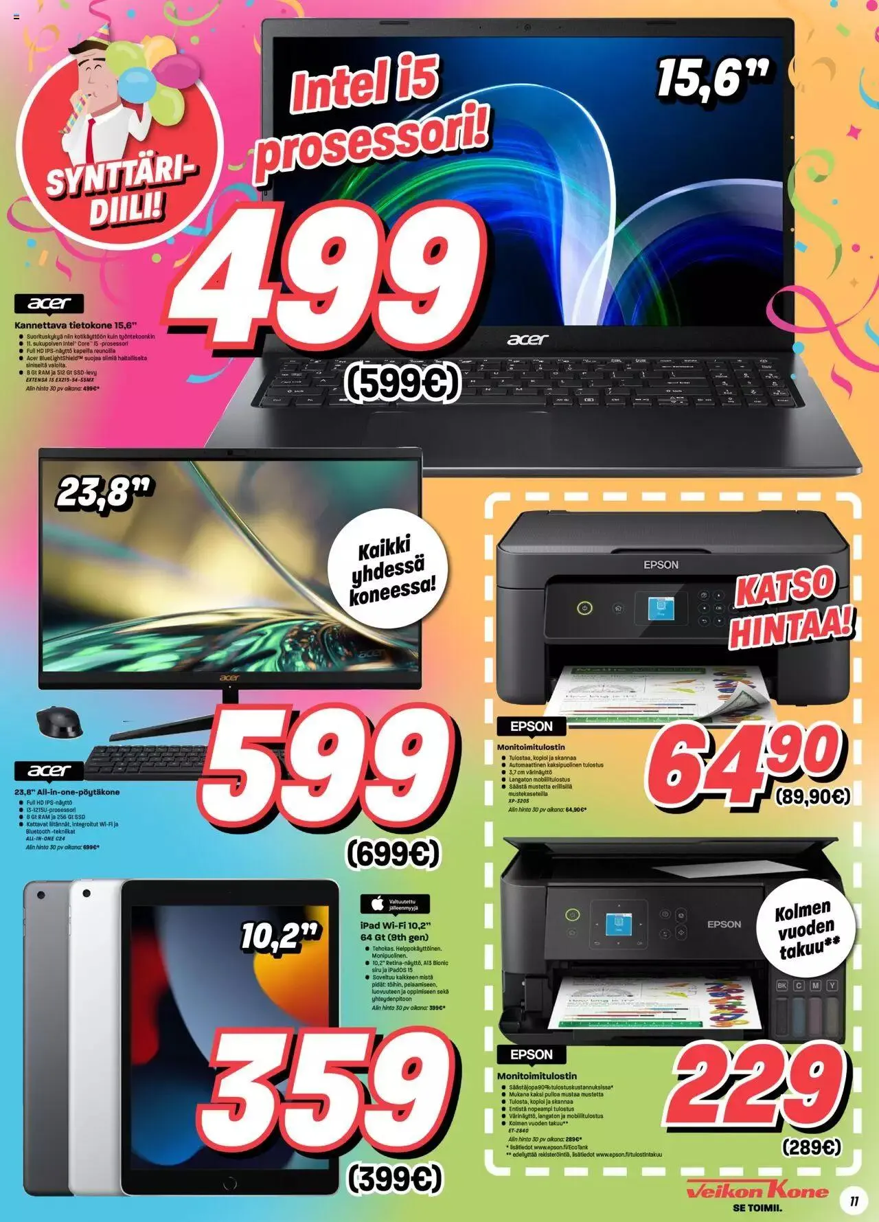 Veikon Kone tarjoukset voimassa alkaen 11. syyskuuta - 31. joulukuuta 2023 - Tarjouslehti sivu 11