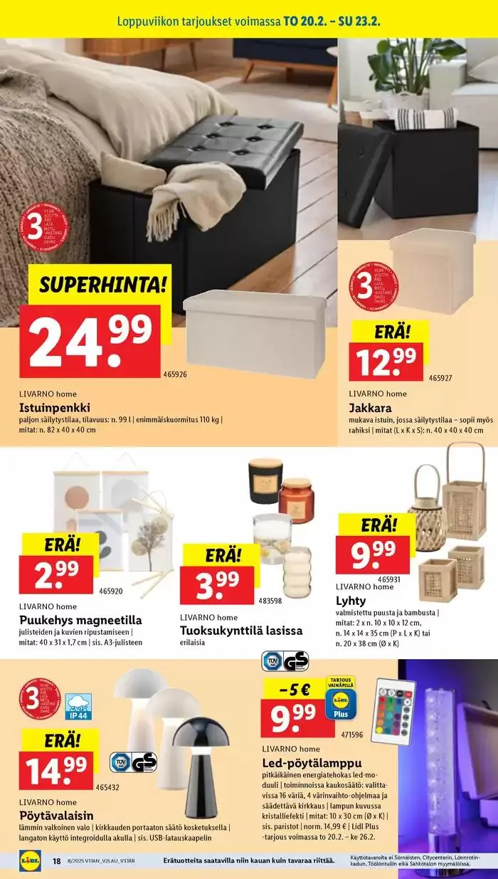 Huippudiilit ja alennukset voimassa alkaen 17. helmikuuta - 26. helmikuuta 2025 - Tarjouslehti sivu 18