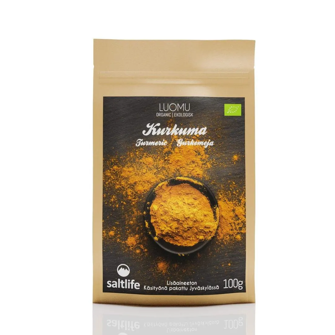 Kurkuma, luomu, 100 g