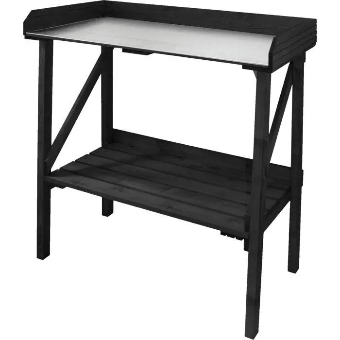 ISTUTUSPÖYTÄ SINKKITASO MUSTA