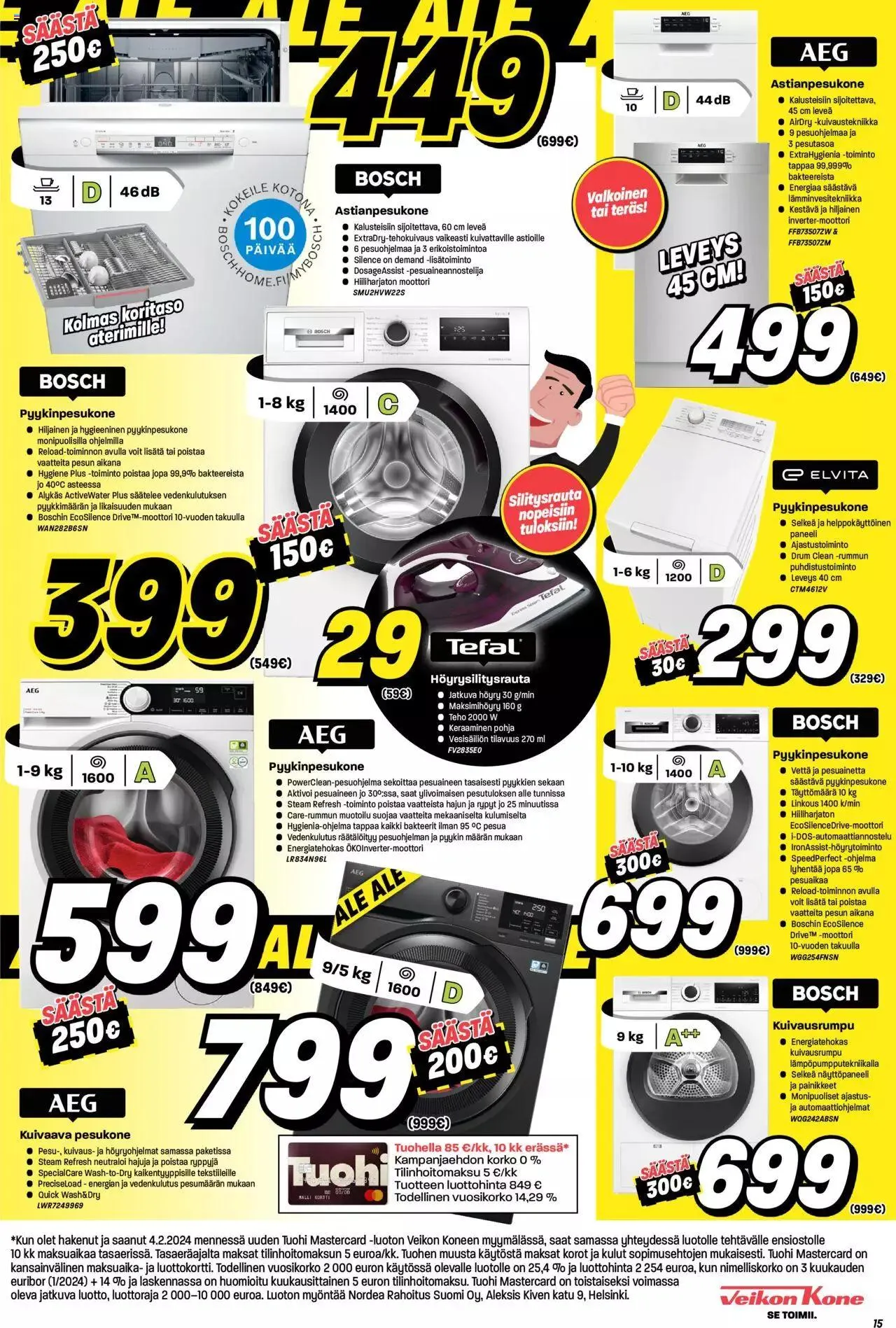 Veikon Kone tarjoukset voimassa alkaen 29. tammikuuta - 4. helmikuuta 2024 - Tarjouslehti sivu 15