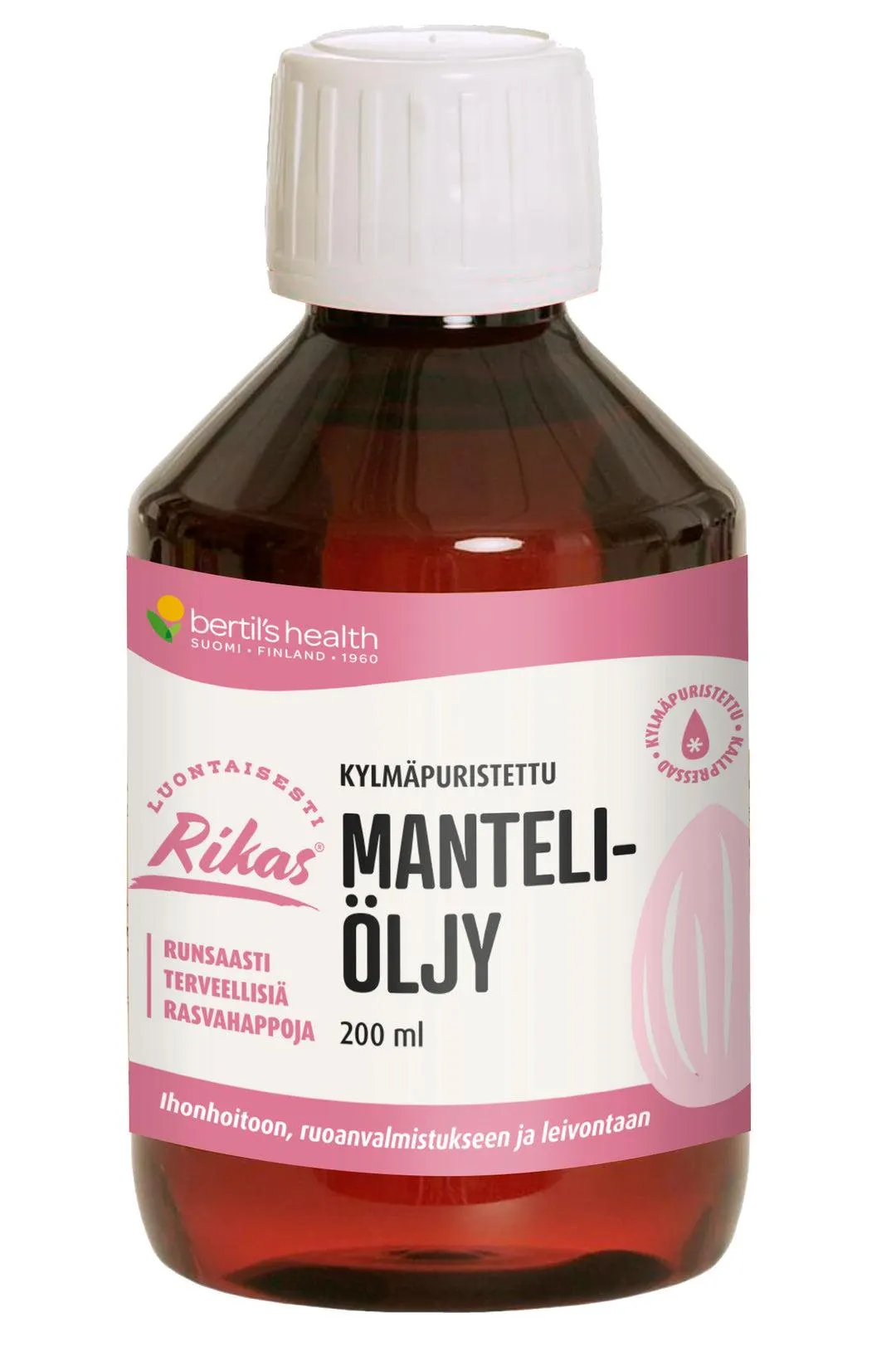 Manteliöljy, 200 ml