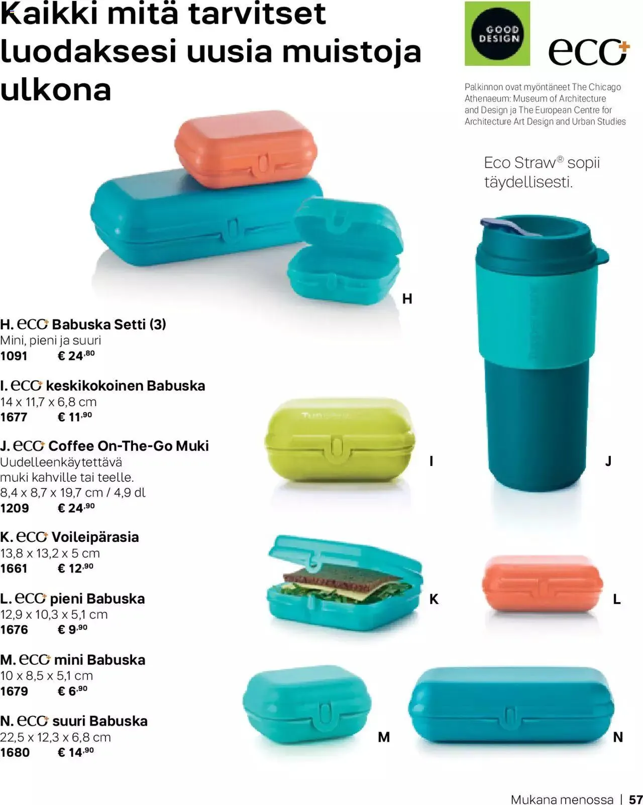 Tupperware tarjoukset Syksy / Talvi 2023-24 voimassa alkaen 29. syyskuuta - 31. joulukuuta 2023 - Tarjouslehti sivu 57