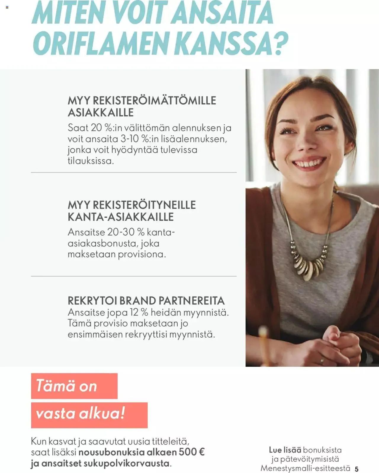 Oriflame Täydellinen Startti voimassa alkaen 28. elokuuta - 31. joulukuuta 2023 - Tarjouslehti sivu 5