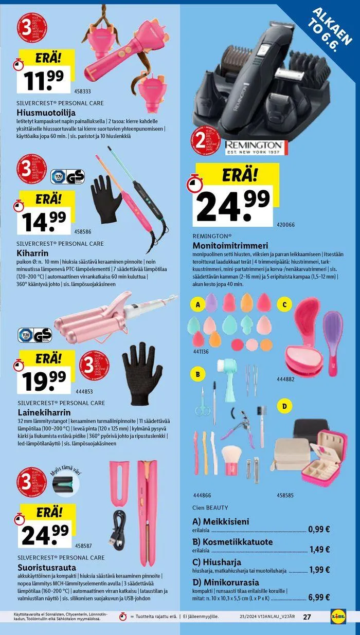 21% voimassa alkaen 6. kesäkuuta - 12. kesäkuuta 2024 - Tarjouslehti sivu 29
