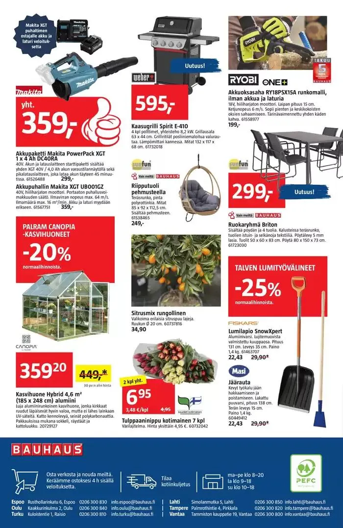 Bauhaus tarjoukset voimassa alkaen 6. maaliskuuta - 18. maaliskuuta 2025 - Tarjouslehti sivu 24