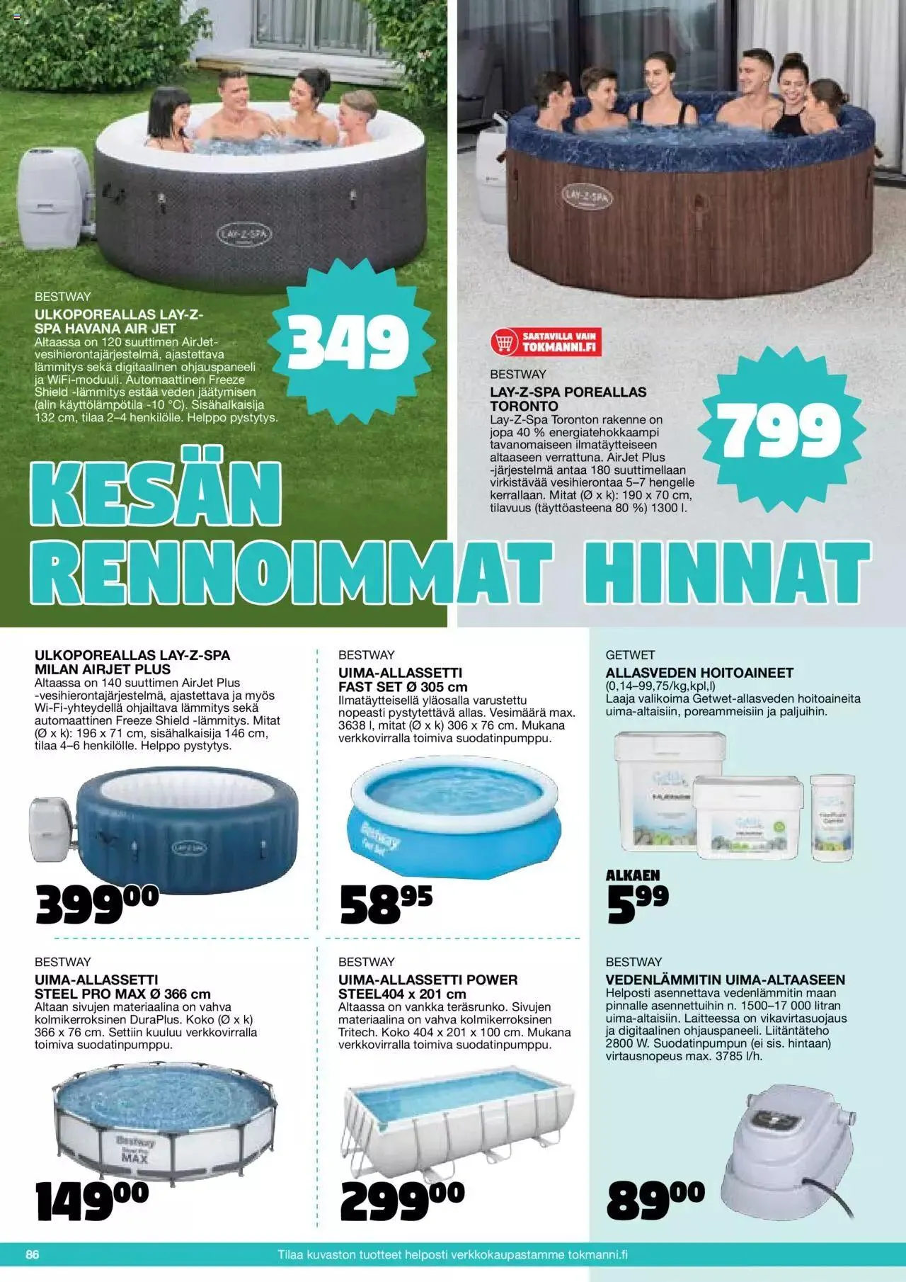 Tokmanni - Kesä 2024 voimassa alkaen 1. huhtikuuta - 31. joulukuuta 2024 - Tarjouslehti sivu 86