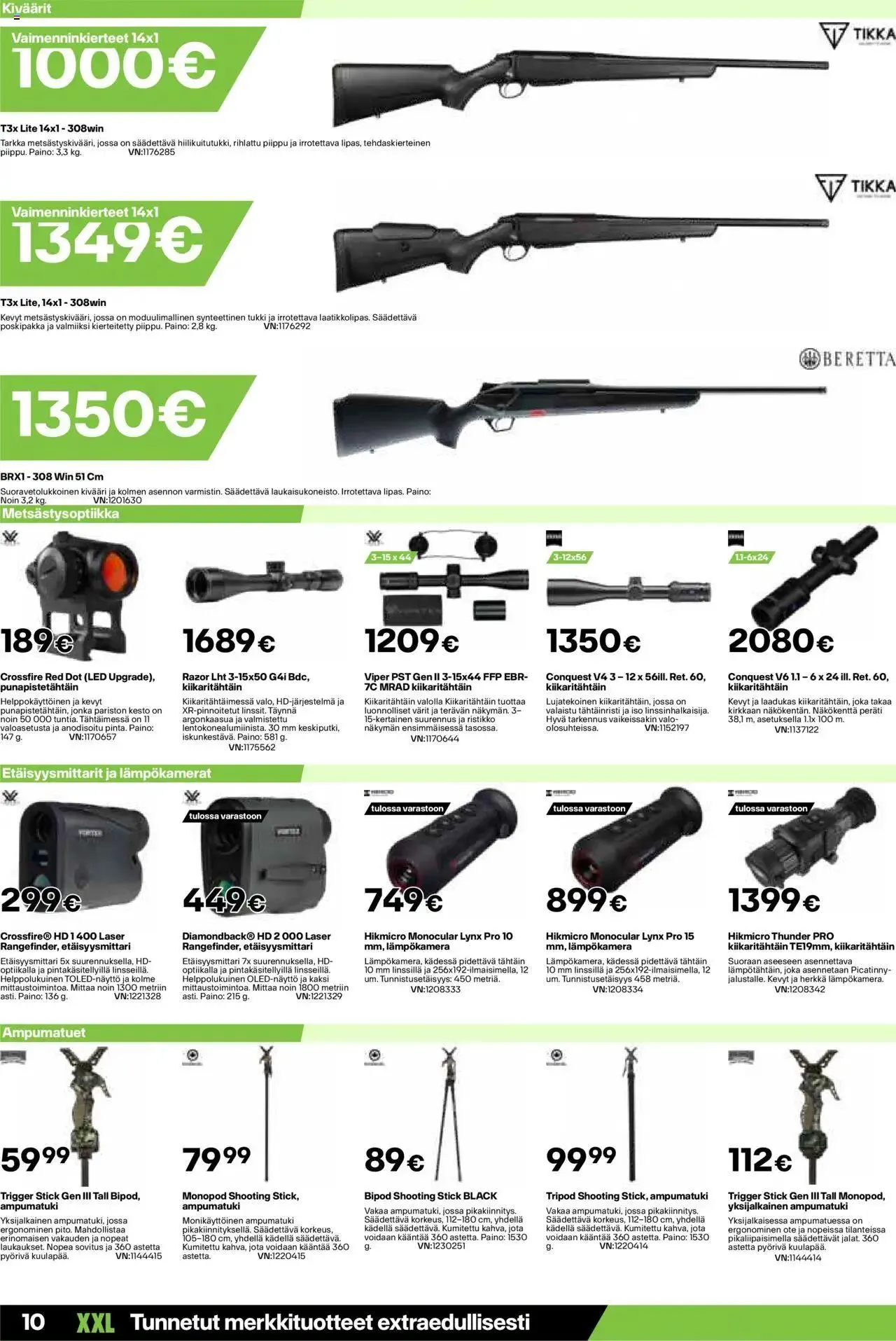 XXL tarjoukset voimassa alkaen 19. elokuuta - 25. elokuuta 2024 - Tarjouslehti sivu 10