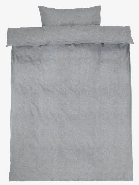Flanellipussilakanasetti VITA 150x210 harmaa